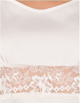 Нічна рожева шовкова сорочка з мереживною вставкою Martelle Lingerie 101 XS 101 фото