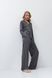 Женская пижама из мода рубашка и брюки темно-серые Aruelle Cadance pajama long XS Cadance pajama long фото 13