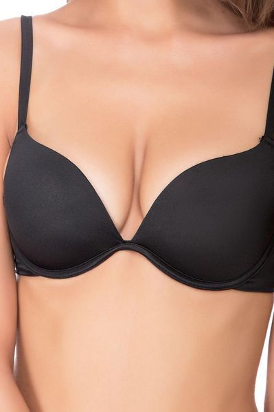 Бюстгальтер push-up с гладкой чашкой черный Lormar Miranda 75B Miranda фото