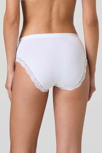 Високі жіночі бавовняні білі труси з мереживом Jadea 532 5/XL 532 фото