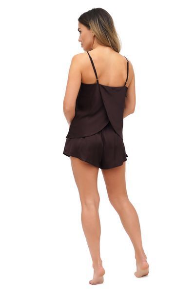 Легкая женская пижама с шортами и шоколадной майкой Martelle Lingerie 322 XS 322 фото