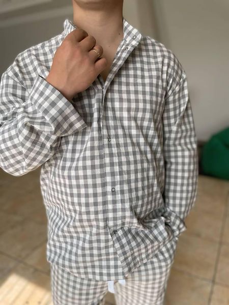 Мужская пижама со штанами из вареного хлопка серая PAPLYK 0044 L-XL 0044 фото