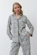 Молочна жіноча піжама фланелева сорочка та штани Aruelle Terra pajama long M Terra pajama long фото 9
