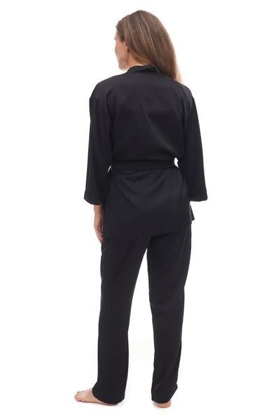 Короткий женский шелковый халат молочный Martelle Lingerie 209 M 209 фото
