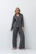 Жіноча піжама з модалу сорочка і штани темно-сірі Aruelle Cadance pajama long S Cadance pajama long фото 1