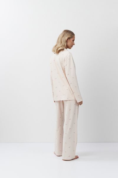 Жіноча рожева піжама з модалу сорочка і штани Aruelle Yvette pajama long XS Yvette pajama long фото