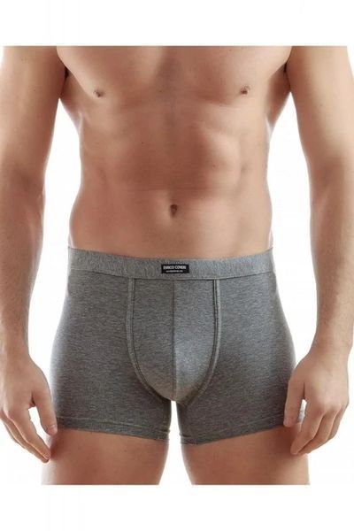 Мужские однотонные трусы боксеры серые Enrico Coveri EB1002 L EB1002 фото