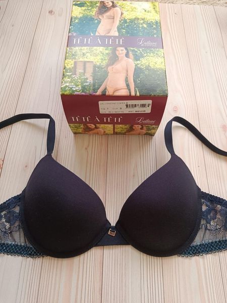 Однотонний бюстгальтер push-up синій Leilieve 8103 70B 8103 фото