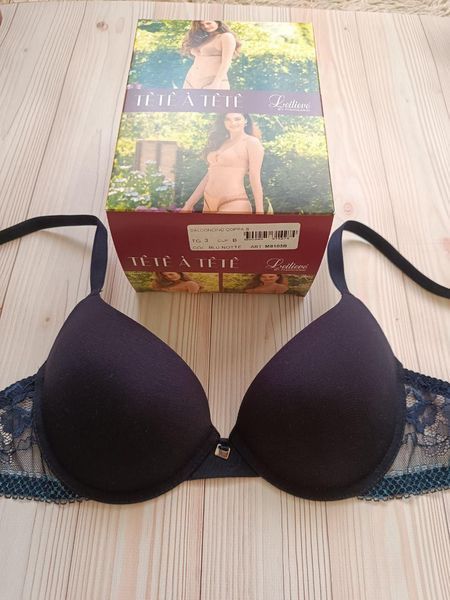 Однотонний бюстгальтер push-up синій Leilieve 8103 70B 8103 фото