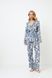 Жіноча блакитна піжама з віскози сорочка та штани Aruelle Francine pajama long S Francine pajama long фото 1