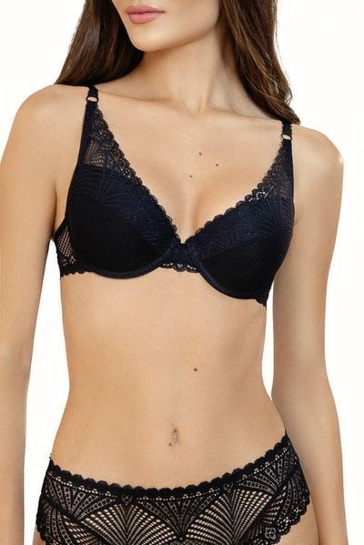 Бюстгальтер кружевной черный push-up EFFY - Jasmine Lingerie 1120/32 70C 1120/32 фото