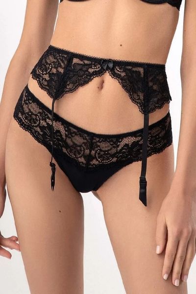 Трусики стринги черные кружевные Jasmine Lingerie Romantic 2102/14 S 2102/14 фото