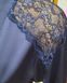 Шелковый женский халатик с кружевом синий Martelle Lingerie 208 S 208 фото 14