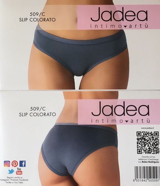 Однотонні сині трусики сліп середня посадка Jadea 509 S 509 фото