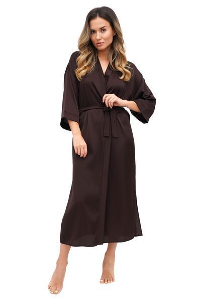 Женский длинный шелковый халат Martelle Lingerie 204 XS 204 фото