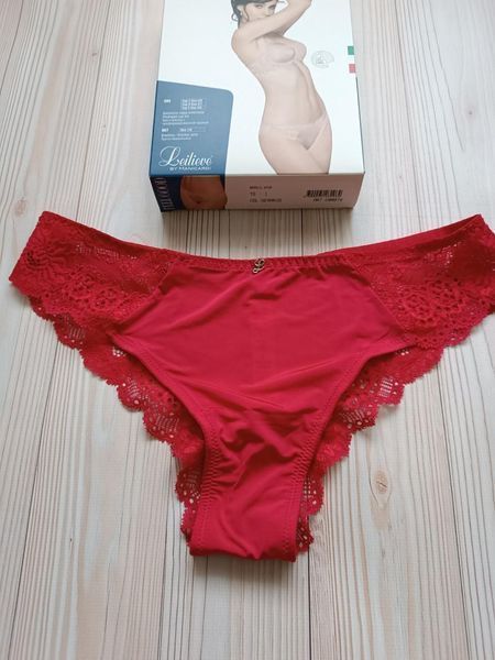 Женские кружевные трусы бразилиана красные Leilieve 997 XS 997 фото