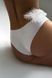 Женские хлопковые белые трусы бразилиана бесшовные Jasmine Lingerie Mickey 9201 L 9201 фото 1
