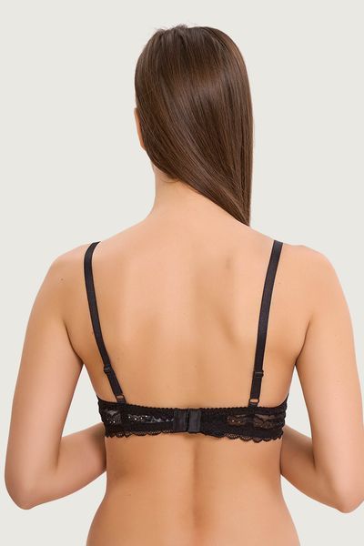 Бюстгальтер push-up з мереживом чорний Leilieve 4100 75B 4100 фото