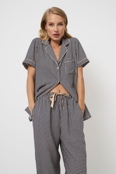 Женская пижама с вискозы рубашка и брюки Aruelle Isolda pajama long M Isolda pajama long фото