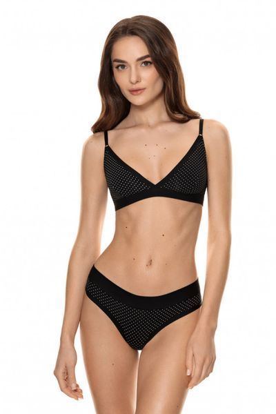 Жіночі бавовняні трусики сліп чорні Jasmine Lingerie Amira 5214/7 S 5214/7 фото