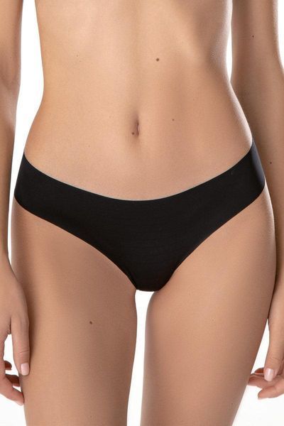 Безшовні чорні трусики стрінги Jasmine Lingerie Madison 6103 M 6103 фото