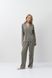 Жіноча шовкова піжама сорочка та штани темно-сірі Aruelle Romie pajama long XS Romie pajama long фото 3