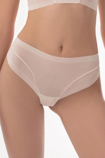 Безшовні бежеві труси стрінги з мікросітки Jasmine Lingerie Riana 2120/75 M 2120/75 фото
