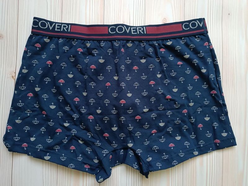 Мужские трусы боксеры синие Enrico Coveri EB1280 L EB1280 фото