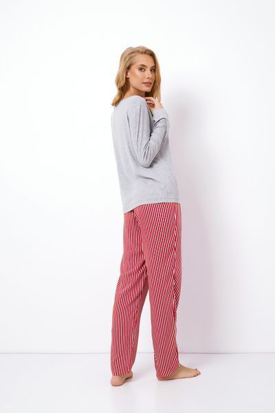 Жіноча сіра піжама з віскози зі штанами Aruelle Camy pajama long S Camy pajama long фото