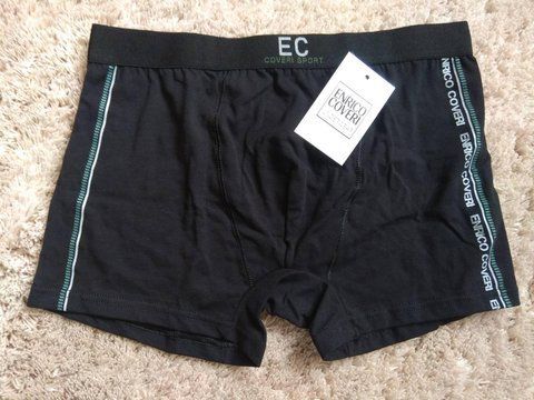 Чоловічі труси боксери чорні Enrico Coveri EВ1206 XL 1206 фото