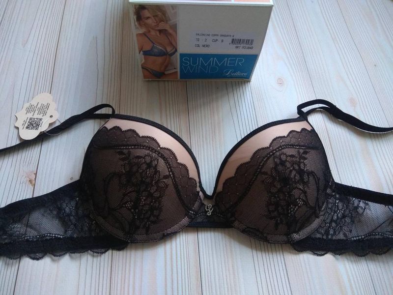 Кружевной черный бюстгальтер push-up Leilieve 3104 65B 3104 фото