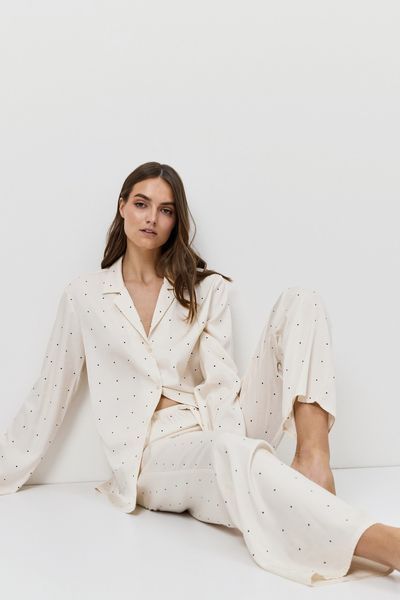 Шовкова піжама сорочка та штани Aruelle Alba pajama long XS Alba pajama long фото