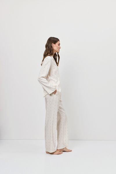 Шовкова піжама сорочка та штани Aruelle Alba pajama long XS Alba pajama long фото