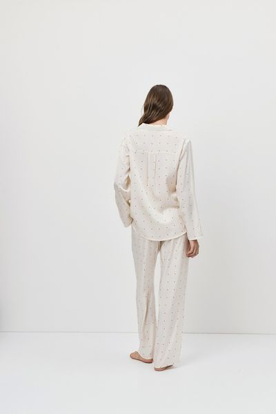 Шовкова піжама сорочка та штани Aruelle Alba pajama long XS Alba pajama long фото