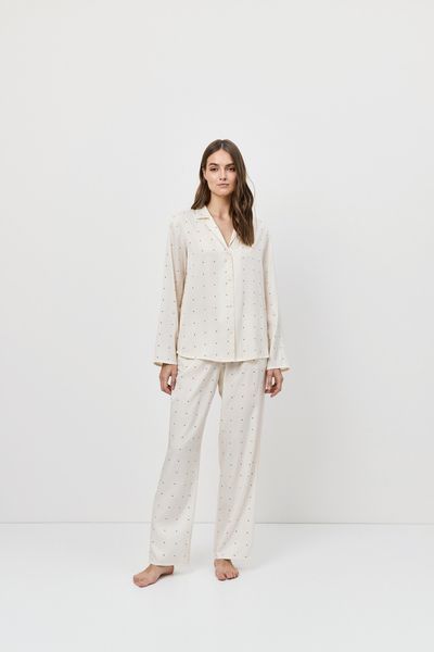 Шовкова піжама сорочка та штани Aruelle Alba pajama long XS Alba pajama long фото