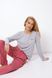 Жіноча сіра піжама з віскози зі штанами Aruelle Camy pajama long L Camy pajama long фото 3