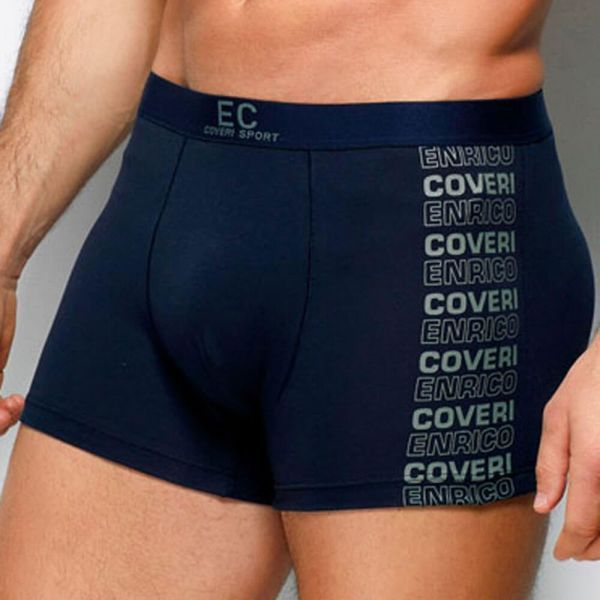 Мужские трусы боксеры синие Enrico Coveri EB1234 XL 1234 фото